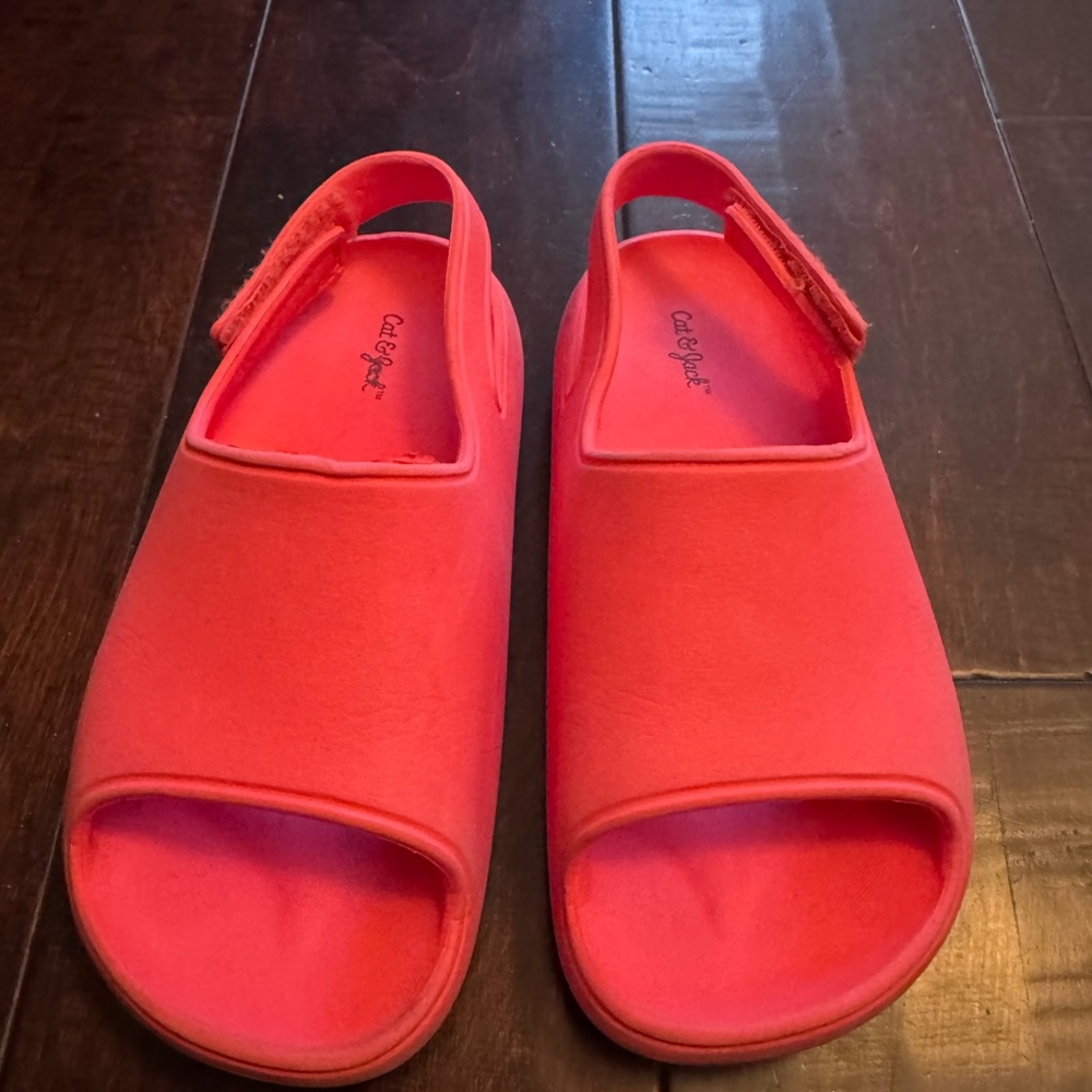 Cat & Jack Kids Open-Toe Slingback Sandals - Coral Pink